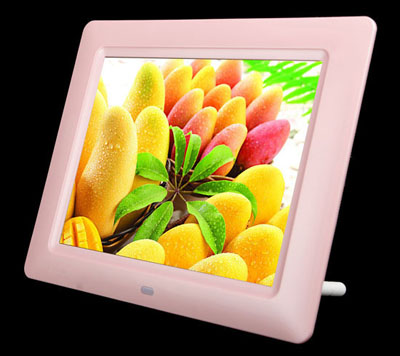 8 inch digital photo frame frame in pink